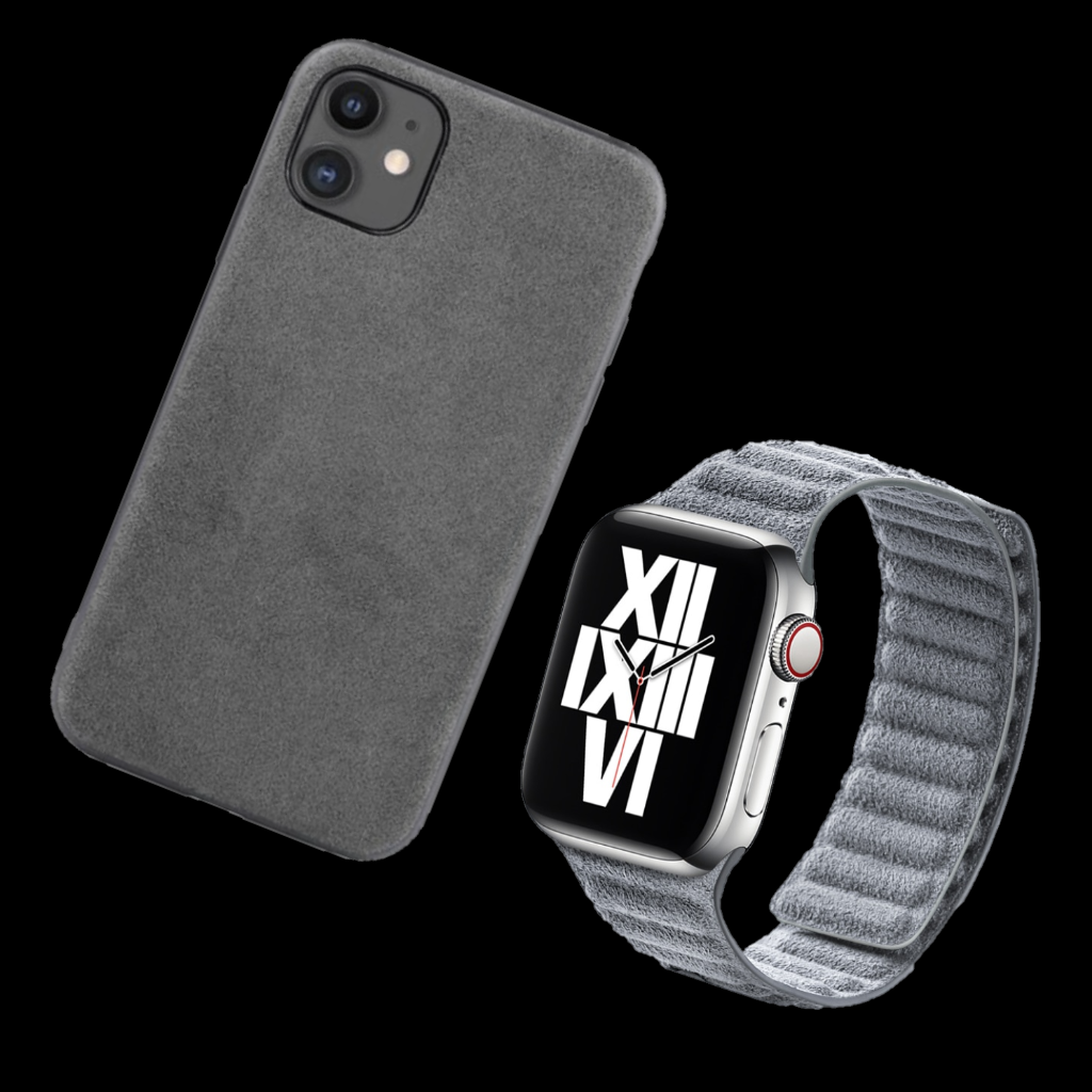 Alcantara Pack: iPhone Case + iWatch Strap